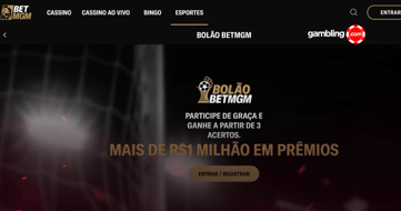 Bolão BetMGM: palpites grátis que valem até R$1 milhão